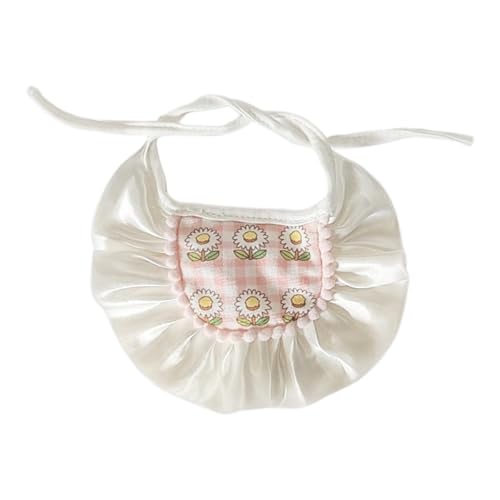 F Fityle Haustier-Lätzchen, Katzenhalsband, verstellbar, weich, zum Anziehen, Haustier-Schal, Katzenkostüm für Dekorationen, Zubehör, Weihnachten, Rosa von F Fityle