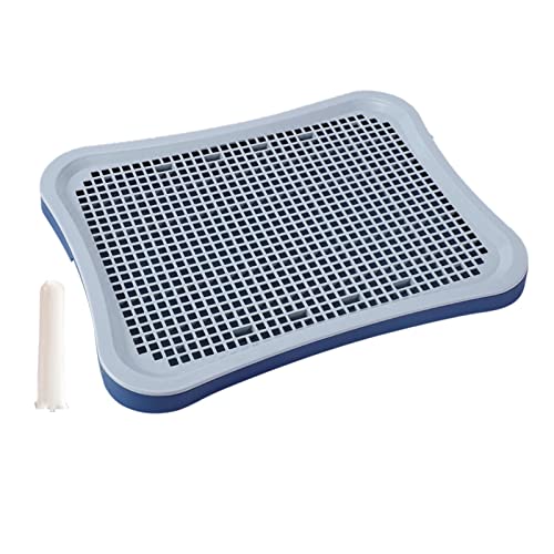 F Fityle Haustier-Toiletten-Trainingsunterlage für Hunde, tragbares Urinal, rutschfest, abnehmbar, Bettpfanne, Töpfchentrainer, Welpentraining, Töpfchentablett, Blau F Fityle Haustier-Toiletten-Trainingsunterlage für Hunde, tragbares Urinal, rutschfest, abnehmbar, Bettpfanne, Töpfchentrainer, Welpentraining, Töpfchentablett, Blau von F Fityle