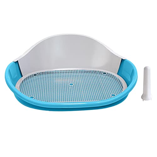 F Fityle Haustier-Trainingstoilette für den Innenbereich, Netzgitter, Urinal, Welpentoilette, Bettpfanne, Hundetoilette für kleine, Blau F Fityle Haustier-Trainingstoilette für den Innenbereich, Netzgitter, Urinal, Welpentoilette, Bettpfanne, Hundetoilette für kleine, Blau von F Fityle