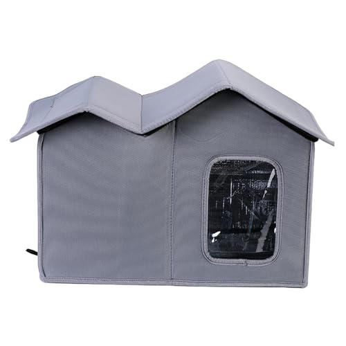 F Fityle Haustierunterschlupf, Katzenhaus, Villa-Zelt, Oxford-Stoff, wasserdicht, Wildkatzenhaus, Hundehütte für Welpen im Innenbereich, für Hunde im Innenhof F Fityle Haustierunterschlupf, Katzenhaus, Villa-Zelt, Oxford-Stoff, wasserdicht, Wildkatzenhaus, Hundehütte für Welpen im Innenbereich, für Hunde im Innenhof von F Fityle