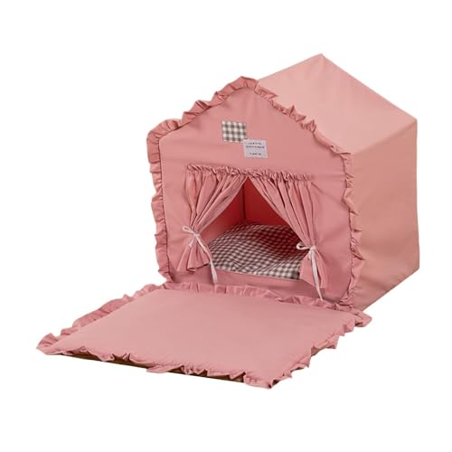 F Fityle Haustierzelt, Katzennest, Katzenhaus, bequem, abnehmbar, rutschfest, für, Nest, Unterschlupf für Katzen und kleine Hunde, zum, ROSA F Fityle Haustierzelt, Katzennest, Katzenhaus, bequem, abnehmbar, rutschfest, für, Nest, Unterschlupf für Katzen und kleine Hunde, zum, ROSA von F Fityle