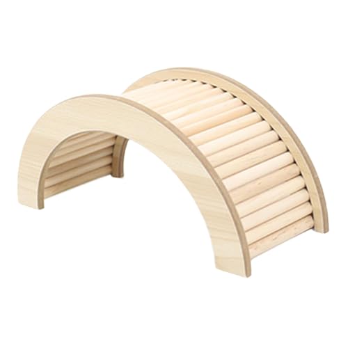 F Fityle Hölzernes Hamsterhaus, kleines Haustierschloss, Heim, Hamsterhütte, Spielspielzeug, Holz, Kleintierversteck für kleine Haustiere, Hamster, Arches M von F Fityle