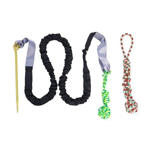 F Fityle Hunde-Bungee-Spielzeug, Hunde-Bungee-Hängespielzeug, Welpen-Spielübung, interaktives Hundespielzeug, Hundekauen für kleine, mittelgroße und große, Schwarz F Fityle Hunde-Bungee-Spielzeug, Hunde-Bungee-Hängespielzeug, Welpen-Spielübung, interaktives Hundespielzeug, Hundekauen für kleine, mittelgroße und große, Schwarz von F Fityle