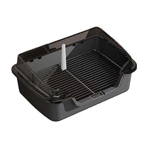 F Fityle Hunde-Toiletten-Trainings-Töpfchen-Tablett, Haustier-Katzentoilette leicht zu reinigen, Pinkel-Pad-Halterpfanne, Anti-Spritz-Töpfchen-, Grauer Gitterabstand 18 mm F Fityle Hunde-Toiletten-Trainings-Töpfchen-Tablett, Haustier-Katzentoilette leicht zu reinigen, Pinkel-Pad-Halterpfanne, Anti-Spritz-Töpfchen-, Grauer Gitterabstand 18 mm von F Fityle