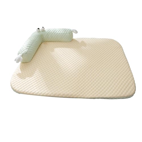 F Fityle Hundebett-Kistenunterlage, Haustier-Isomatte, bequemes Kätzchenkissen, waschbar, selbstkühlende Unterlage, Sommer-Kühlmatte für Schlafzimmer und, Grün M F Fityle Hundebett-Kistenunterlage, Haustier-Isomatte, bequemes Kätzchenkissen, waschbar, selbstkühlende Unterlage, Sommer-Kühlmatte für Schlafzimmer und, Grün M von F Fityle
