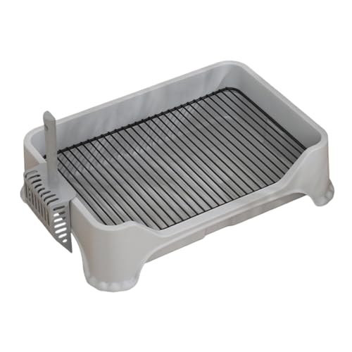 F Fityle Hundetoilette, Urinierpad-Halter, Haustiertoilette, Netz-Toilette mit Zaun, Hundetöpfchen-Tablett zum Üben des Heimgebrauchs für kleine und, grau F Fityle Hundetoilette, Urinierpad-Halter, Haustiertoilette, Netz-Toilette mit Zaun, Hundetöpfchen-Tablett zum Üben des Heimgebrauchs für kleine und, grau von F Fityle