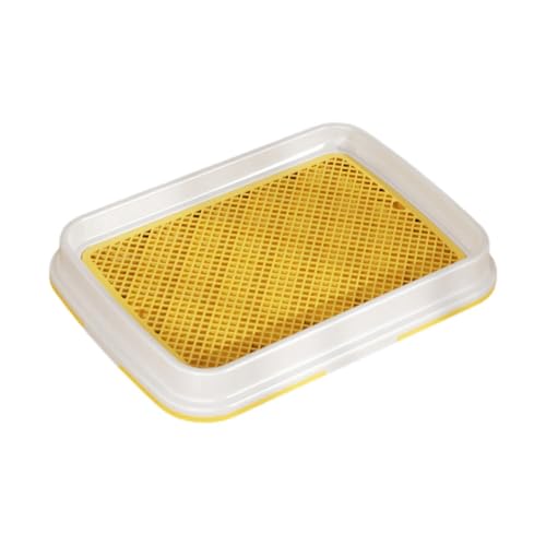 F Fityle Hundetoilette Haustier Training Toilettenhund Katzentoilette mit Schutz Welpe Müll Pfannen Halten Sie die Pfoten trockener Welpen Training, Gelb F Fityle Hundetoilette Haustier Training Toilettenhund Katzentoilette mit Schutz Welpe Müll Pfannen Halten Sie die Pfoten trockener Welpen Training, Gelb von F Fityle