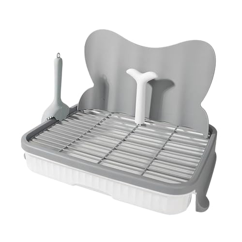 F Fityle Hundetoilette Haustier Training Toilettenschale Waschbare Welpe Pee Pad mit Pfosten für kleine Tiere Hunde Katzen im Freien, Grau F Fityle Hundetoilette Haustier Training Toilettenschale Waschbare Welpe Pee Pad mit Pfosten für kleine Tiere Hunde Katzen im Freien, Grau von F Fityle