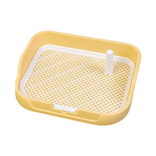 F Fityle Hundetoilette mit Säule, Trainingstoilette für Haustiere mit Gitter für den Innenbereich, Veranda, Boden-PIPI-Pad-Halter, Hundetoilette für Welpen, Gelb F Fityle Hundetoilette mit Säule, Trainingstoilette für Haustiere mit Gitter für den Innenbereich, Veranda, Boden-PIPI-Pad-Halter, Hundetoilette für Welpen, Gelb von F Fityle
