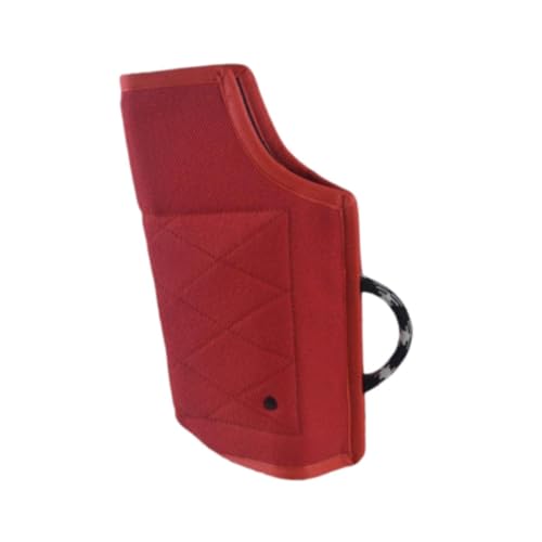 F Fityle Hundetraining Bisshülle mit Griff für kleine und mittlere Hunde zum Spielen des Trainings, Rot F Fityle Hundetraining Bisshülle mit Griff für kleine und mittlere Hunde zum Spielen des Trainings, Rot von F Fityle