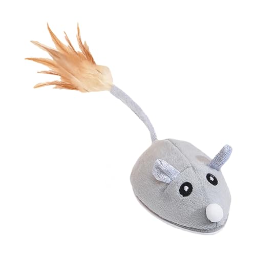 F Fityle Interaktives Katzenspielzeug, Maus, Katzen-Mausspielzeug, USB-Haustierspielzeug, Geschenke, automatisches quietschendes Katzenspielzeug für Übungen im F Fityle Interaktives Katzenspielzeug, Maus, Katzen-Mausspielzeug, USB-Haustierspielzeug, Geschenke, automatisches quietschendes Katzenspielzeug für Übungen im von F Fityle
