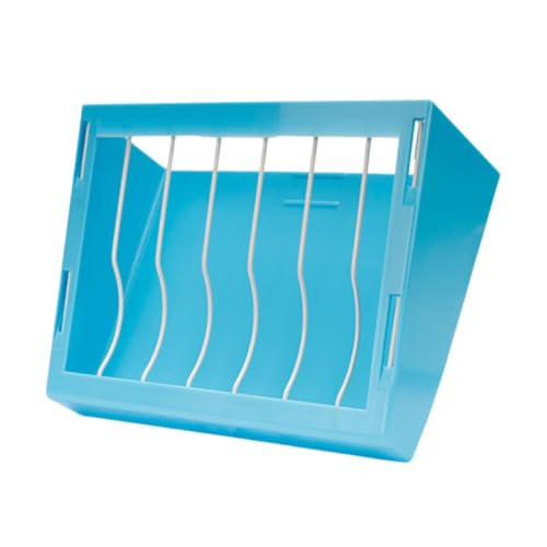 F Fityle Kaninchen -Heu -Feeder -Fütterung Manger Heubehälter Kleiner Haustiernahrungspenser weniger Abfall -Grashalter für Hamster kleines Tier, Blau von F Fityle