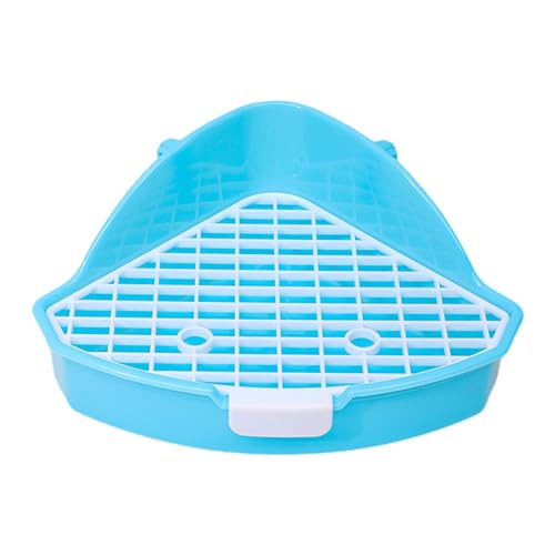 F Fityle Kaninchentoilette, Töpfchentrainer, 25 x 17 x 10 cm, Pinkeltablett, Haustiertoilette, Kleintiertoilette für Chinchillas, Frettchen, Meerschweinchen, Blau F Fityle Kaninchentoilette, Töpfchentrainer, 25 x 17 x 10 cm, Pinkeltablett, Haustiertoilette, Kleintiertoilette für Chinchillas, Frettchen, Meerschweinchen, Blau von F Fityle