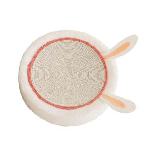 F Fityle Katzen Kratzbrett Schüssel Kratzlounge Bett Haus Spielen Schlafliege Kratzpad Trainingsspielzeug für Kitty Indoor Katzen, Weißes Seil F Fityle Katzen Kratzbrett Schüssel Kratzlounge Bett Haus Spielen Schlafliege Kratzpad Trainingsspielzeug für Kitty Indoor Katzen, Weißes Seil von F Fityle