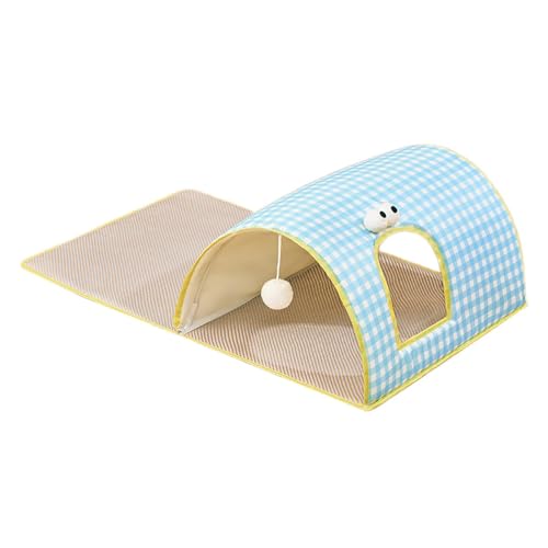 F Fityle Katzenbett Katzentunnel Rutschfestes Hundebett Hundehütte Tragbares Haustierbett Bett Katzen-/Hundehausunterlage Spiel-/Isomatte Kühlbettmatte, Blau F Fityle Katzenbett Katzentunnel Rutschfestes Hundebett Hundehütte Tragbares Haustierbett Bett Katzen-/Hundehausunterlage Spiel-/Isomatte Kühlbettmatte, Blau von F Fityle