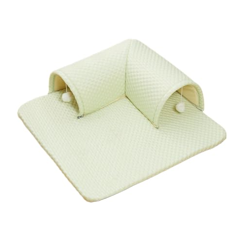 F Fityle Katzenbett-Kühlmatte, Hundeunterlage mit doppelter Öffnung, Katzen-/Hundematte, Ruhematte für Katzen und Hundehäuser, L-Form, praktische, Grün, 50x50x19cm F Fityle Katzenbett-Kühlmatte, Hundeunterlage mit doppelter Öffnung, Katzen-/Hundematte, Ruhematte für Katzen und Hundehäuser, L-Form, praktische, Grün, 50x50x19cm von F Fityle