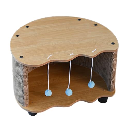 F Fityle Katzenhaus aus Karton, Eierschalenform, Katzennest für Hauskatzen, multifunktionales, Kratzkissen, Haus, Loungebett, Braun F Fityle Katzenhaus aus Karton, Eierschalenform, Katzennest für Hauskatzen, multifunktionales, Kratzkissen, Haus, Loungebett, Braun von F Fityle