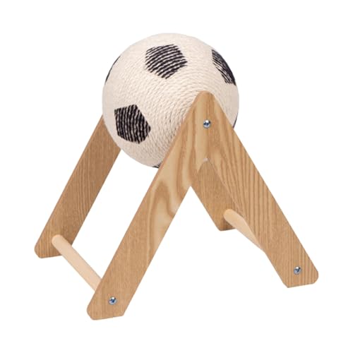 F Fityle Katzenkratzball im Fußball-Design, praktisches Geschenk für Kätzchen, Kratzspielzeug, interaktives Katzenspielzeug zum Krallenschleifen im, S F Fityle Katzenkratzball im Fußball-Design, praktisches Geschenk für Kätzchen, Kratzspielzeug, interaktives Katzenspielzeug zum Krallenschleifen im, S von F Fityle