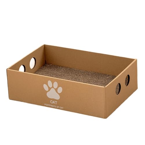 F Fityle Katzenkratzbett, Katzenkratzunterlage, Katzenkratzer-Lounge, großes Katzenkratzbett, Katzenkratzkarton aus Pappe für Hauskatzen, Stil b F Fityle Katzenkratzbett, Katzenkratzunterlage, Katzenkratzer-Lounge, großes Katzenkratzbett, Katzenkratzkarton aus Pappe für Hauskatzen, Stil b von F Fityle