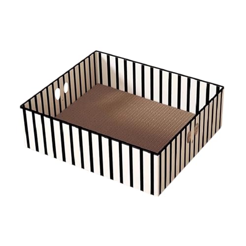 F Fityle Katzenkratzbox, Katzenhaus aus Pappe, großes interaktives Spielspielzeug, Kratzunterlage für Haustiere, Katzenkratzer aus Pappe zum Krallenschleifen, Schwarz-Weiss F Fityle Katzenkratzbox, Katzenhaus aus Pappe, großes interaktives Spielspielzeug, Kratzunterlage für Haustiere, Katzenkratzer aus Pappe zum Krallenschleifen, Schwarz-Weiss von F Fityle