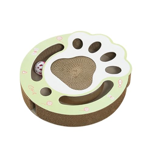 F Fityle Katzenkratzbrett mit Bällen, Wellpappe, Kratzspielzeug, verdicktes interaktives Spielzeug, Kitty Busy Scratcher-Spielzeug für Kätzchen, Pfote F Fityle Katzenkratzbrett mit Bällen, Wellpappe, Kratzspielzeug, verdicktes interaktives Spielzeug, Kitty Busy Scratcher-Spielzeug für Kätzchen, Pfote von F Fityle