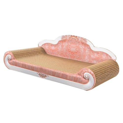 F Fityle Katzenkratzer, Couch, Bett, Pappkratzer, recycelbares Material, verschleißfestes Katzenspielzeug, Katzenkratzmatte zum Krallenschleifen, Rosa F Fityle Katzenkratzer, Couch, Bett, Pappkratzer, recycelbares Material, verschleißfestes Katzenspielzeug, Katzenkratzmatte zum Krallenschleifen, Rosa von F Fityle