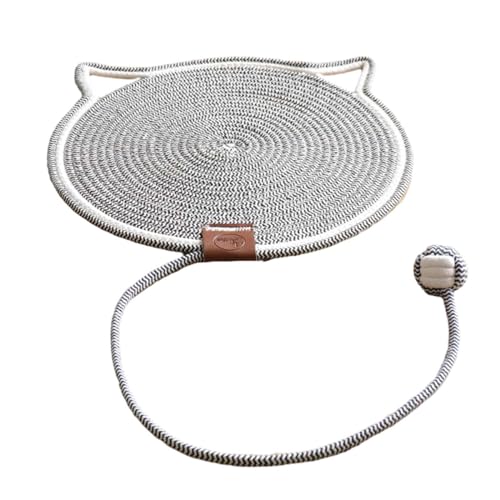 F Fityle Katzenkratzmatte, Katzenkratzunterlage, rutschfeste Bodenkratzunterlage, Katzenschlafmatte mit Ball für Hauskatzen, grau F Fityle Katzenkratzmatte, Katzenkratzunterlage, rutschfeste Bodenkratzunterlage, Katzenschlafmatte mit Ball für Hauskatzen, grau von F Fityle