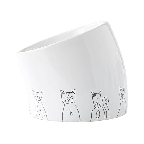 F Fityle -Katzennapf, leicht zu reinigen, praktisch, stabil, platzsparend, erhöht, stilvoll, Futter- und Wassernapf für Katzenwelpen, Gekippt F Fityle -Katzennapf, leicht zu reinigen, praktisch, stabil, platzsparend, erhöht, stilvoll, Futter- und Wassernapf für Katzenwelpen, Gekippt von F Fityle