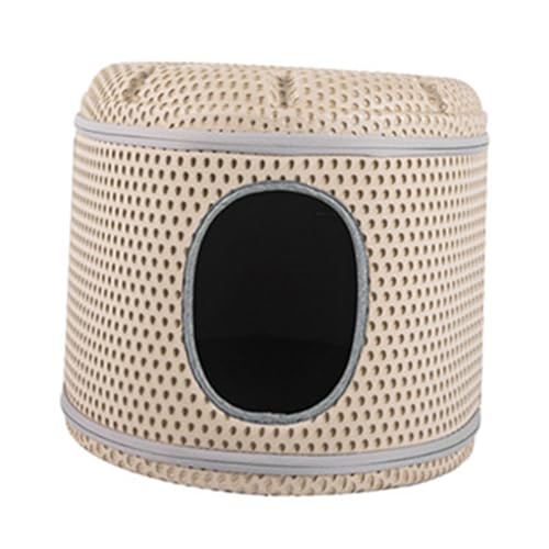 F Fityle Katzennest, Katzenbett, Höhle, gemütlich, faltbar, wasserdicht, zum Spielen, Schlummern, Haustierhaus, Katzenversteck für Welpen, Braun F Fityle Katzennest, Katzenbett, Höhle, gemütlich, faltbar, wasserdicht, zum Spielen, Schlummern, Haustierhaus, Katzenversteck für Welpen, Braun von F Fityle