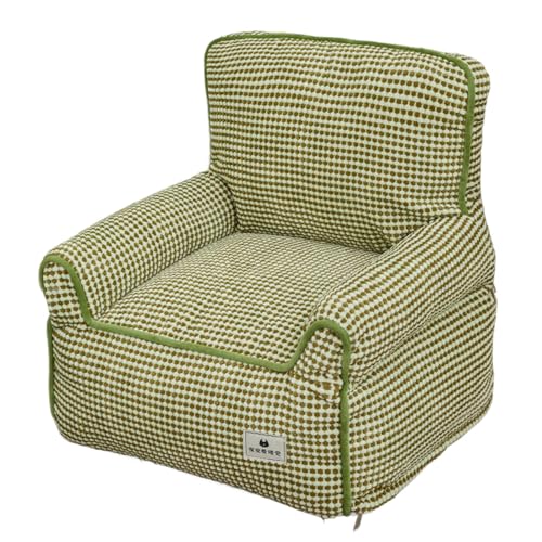 F Fityle Katzensofa, Haustierbett, Abnehmbarer Bezug für mittelgroße kleine Hunde, Katzen, maschinenwaschbar, weich, leicht zu reinigen, Welpenschlafbett, Grün F Fityle Katzensofa, Haustierbett, Abnehmbarer Bezug für mittelgroße kleine Hunde, Katzen, maschinenwaschbar, weich, leicht zu reinigen, Welpenschlafbett, Grün von F Fityle