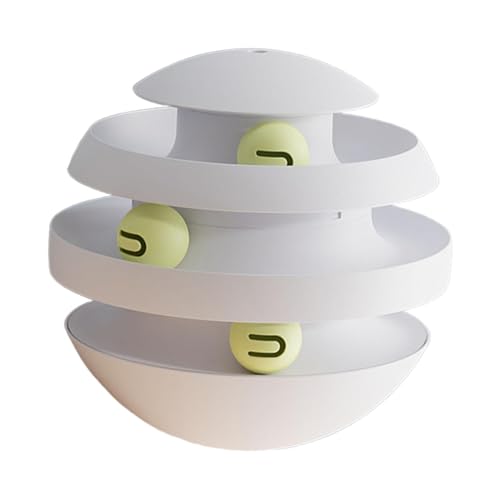 F Fityle Katzenspielzeug Roller Turntable Track Ball Lustiges Spielzeug mit DREI Bällen, Cat Track Ball Turntable Katzenspielzeug Bälle Kätzchen, grau F Fityle Katzenspielzeug Roller Turntable Track Ball Lustiges Spielzeug mit DREI Bällen, Cat Track Ball Turntable Katzenspielzeug Bälle Kätzchen, grau von F Fityle
