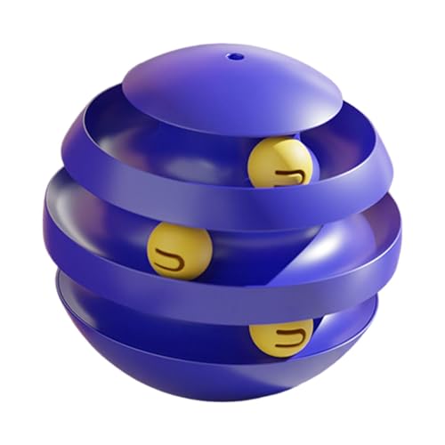 F Fityle Katzenspielzeug Roller Turntable Track Ball Lustiges Spielzeug mit DREI Bällen, Cat Track Ball Turntable Katzenspielzeug Bälle Kätzchen, tiefes Blau F Fityle Katzenspielzeug Roller Turntable Track Ball Lustiges Spielzeug mit DREI Bällen, Cat Track Ball Turntable Katzenspielzeug Bälle Kätzchen, tiefes Blau von F Fityle