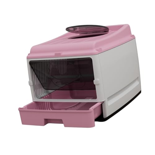 F Fityle Katzenstrauder Kätzchen Kätzchen -Töpfchen -Toilette, tragbar, für kleine und große Katzen Sandkiste einfach zu reinigen, vollständig geschlossene, Rosa F Fityle Katzenstrauder Kätzchen Kätzchen -Töpfchen -Toilette, tragbar, für kleine und große Katzen Sandkiste einfach zu reinigen, vollständig geschlossene, Rosa von F Fityle