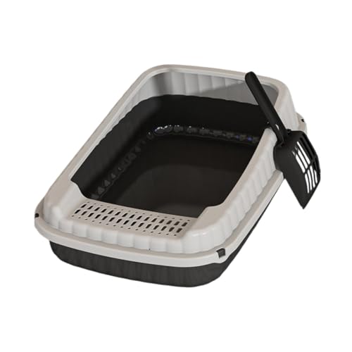 F Fityle Katzenstrauder Kätzchen Kätzchen Töpfchen Toilette Katze Bettpfanne Katze Sandkasten Hochseiten Katzen Toilette Offenes Tierdrüsenschale für kleine, Schwarz F Fityle Katzenstrauder Kätzchen Kätzchen Töpfchen Toilette Katze Bettpfanne Katze Sandkasten Hochseiten Katzen Toilette Offenes Tierdrüsenschale für kleine, Schwarz von F Fityle