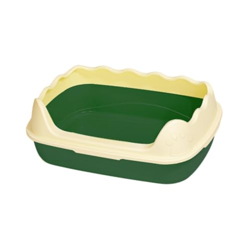 F Fityle Katzenstrauder Katzentoilette Pan Pan abtrennbar einfache saubere Haustier Vorräte robuste spritzsichere Katzenstrauder -Schale halb geschlossen für, Tiefgrün F Fityle Katzenstrauder Katzentoilette Pan Pan abtrennbar einfache saubere Haustier Vorräte robuste spritzsichere Katzenstrauder -Schale halb geschlossen für, Tiefgrün von F Fityle
