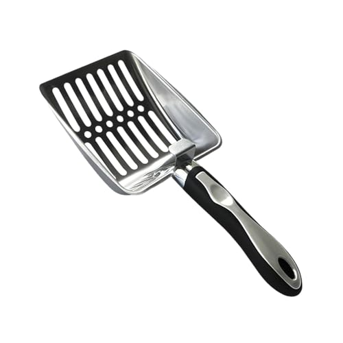 F Fityle Katzenstreu-Siebschaufel, Metallstreuschaufel, ausgehöhltes Sieb-Reinigungswerkzeug, bequemer Griff, Katzensand für Kätzchen, Silber F Fityle Katzenstreu-Siebschaufel, Metallstreuschaufel, ausgehöhltes Sieb-Reinigungswerkzeug, bequemer Griff, Katzensand für Kätzchen, Silber von F Fityle