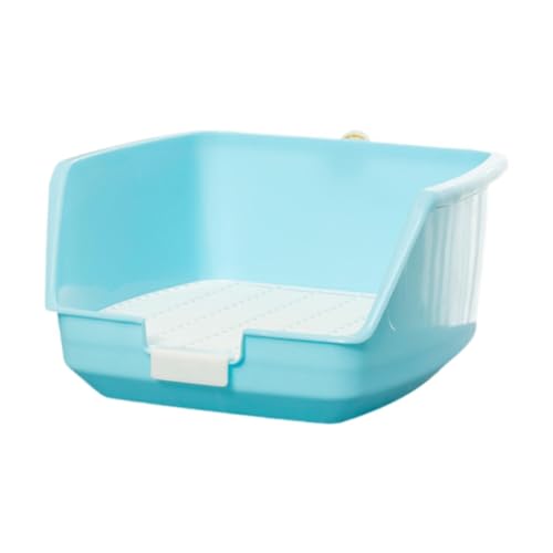 F Fityle Katzentoilette, Katzentoilette für Kleintiere, Bettpfanne, Ecktoilette für Haustiere, PIPI-Toilette für Hamster, leicht zu reinigen, BLAU F Fityle Katzentoilette, Katzentoilette für Kleintiere, Bettpfanne, Ecktoilette für Haustiere, PIPI-Toilette für Hamster, leicht zu reinigen, BLAU von F Fityle