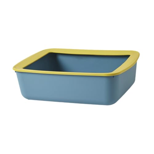 F Fityle Katzentoilette, offene Katzentoilette, Bettpfanne, Kätzchentoilette, Katzentoilette für alle Arten von Katzenstreu, Blau Gelb F Fityle Katzentoilette, offene Katzentoilette, Bettpfanne, Kätzchentoilette, Katzentoilette für alle Arten von Katzenstreu, Blau Gelb von F Fityle