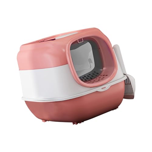 F Fityle Katzentoilette mit Haube, Katzentoilette für Haustiere mit Deckel, stabil für Hauskatzen, Sandkasten, Katzentoilette für Haustiere, geschlossene und, ROSA F Fityle Katzentoilette mit Haube, Katzentoilette für Haustiere mit Deckel, stabil für Hauskatzen, Sandkasten, Katzentoilette für Haustiere, geschlossene und, ROSA von F Fityle
