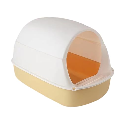 F Fityle Katzentoilette mit Kapuze, großes Katzentöpfchen, geruchlos, leicht zu reinigen, abnehmbares Haustierzubehör, tragbare Katzentoilette, Katzentoilette, GELB F Fityle Katzentoilette mit Kapuze, großes Katzentöpfchen, geruchlos, leicht zu reinigen, abnehmbares Haustierzubehör, tragbare Katzentoilette, Katzentoilette, GELB von F Fityle