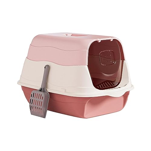 F Fityle Katzentoilette mit Kapuze und Deckel, Kätzchentöpfchen, geschlossene Katzentoilette, Abnehmbarer Sandkasten, Wiederverwendbare Haustiertoilette mit, ROSA F Fityle Katzentoilette mit Kapuze und Deckel, Kätzchentöpfchen, geschlossene Katzentoilette, Abnehmbarer Sandkasten, Wiederverwendbare Haustiertoilette mit, ROSA von F Fityle