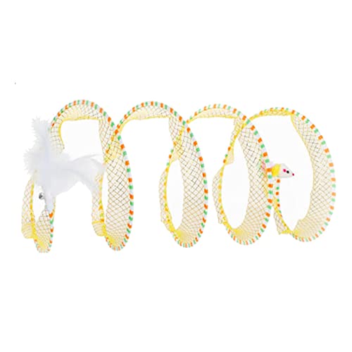 F Fityle Katzentunnel, Spiraltunnel, zusammenklappbares Puzzle-Spielzeug, Katzenlaufbahn, interaktives Spielspielzeug, Katzentunnelrohr für Kaninchen, F Fityle Katzentunnel, Spiraltunnel, zusammenklappbares Puzzle-Spielzeug, Katzenlaufbahn, interaktives Spielspielzeug, Katzentunnelrohr für Kaninchen, von F Fityle