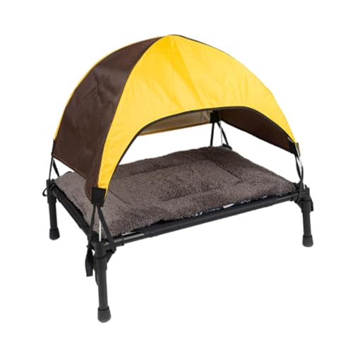 F Fityle Klappbett für Haustiere, erhöhtes Haustier-Campingbett mit Schattenzelt, solide, leicht zu tragen, tragbares Kühlbett, Hundebett für Camping im Freien F Fityle Klappbett für Haustiere, erhöhtes Haustier-Campingbett mit Schattenzelt, solide, leicht zu tragen, tragbares Kühlbett, Hundebett für Camping im Freien von F Fityle