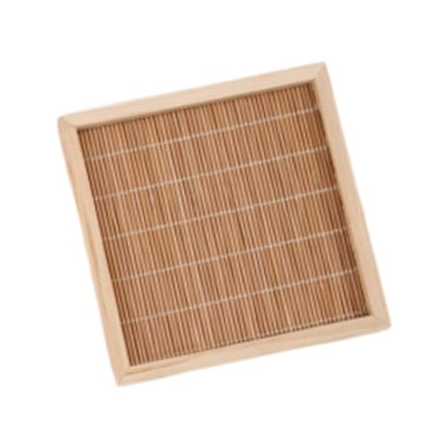 F Fityle Kleine Tiere Kühlmatte Matte Accessoires Bambus Haustier Geschenke Kratzfeste Anit Bite Kaninchen Kühlkissen Habitatdekoration, 10.5 cm X 10.5 cm von F Fityle