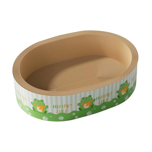 F Fityle Kratzbett für Katzen, Kratzbrett, Komfort, 50 x 36 x 18 cm, Heimtierbedarf, Wellpapier, interaktives Spielzeug, Kratzschale für Katzen, GrÜn F Fityle Kratzbett für Katzen, Kratzbrett, Komfort, 50 x 36 x 18 cm, Heimtierbedarf, Wellpapier, interaktives Spielzeug, Kratzschale für Katzen, GrÜn von F Fityle