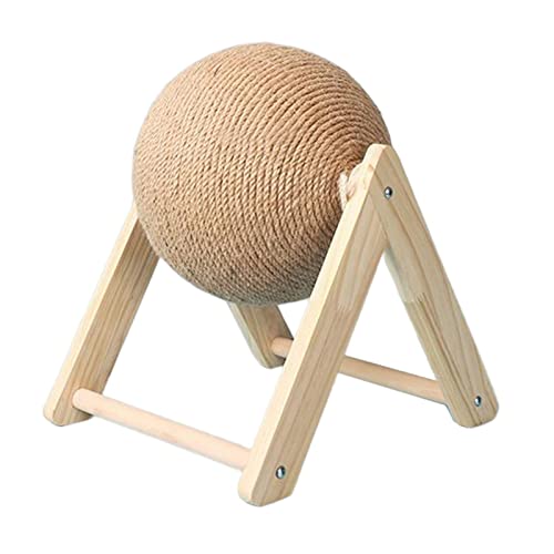 F Fityle Natürliches Sisal-Katzenkratzen, drehbarer Ball für kleine, mittelgroße Haustiere, Katzen, interaktives, verschleißfestes Haustierspielzeug, V-förmig F Fityle Natürliches Sisal-Katzenkratzen, drehbarer Ball für kleine, mittelgroße Haustiere, Katzen, interaktives, verschleißfestes Haustierspielzeug, V-förmig von F Fityle