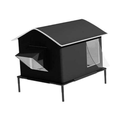 F Fityle Outdoor Katzenhaus, warmes Nest, Katoretür, erhöhte Füße außerhalb des Katzenkitty -Hauss für Park, Scheune draußen F Fityle Outdoor Katzenhaus, warmes Nest, Katoretür, erhöhte Füße außerhalb des Katzenkitty -Hauss für Park, Scheune draußen von F Fityle