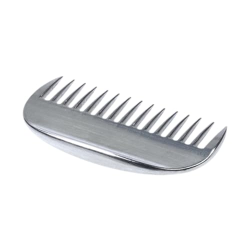 F Fityle Pferdekamm, Viehkamm, Aluminium-Metall-Ziehkamm, Striegel, Tierhaarkamm für die Viehreinigung, alle Hunde, Esel von F Fityle