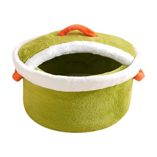 F Fityle Plüsch-Katzenbett, Haustier-Plüschzelt, Zwinger, warm, bequem, weich, zum Schlafen, für kleine Hunde, Haustierbett, Kätzchen, Unterschlupf für, L F Fityle Plüsch-Katzenbett, Haustier-Plüschzelt, Zwinger, warm, bequem, weich, zum Schlafen, für kleine Hunde, Haustierbett, Kätzchen, Unterschlupf für, L von F Fityle
