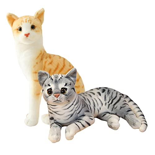 F Fityle Plüschkissen für Katzenliebhaber - Realistisches Design, weiche Füllung, Stile von F Fityle